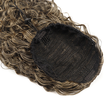 Длинные вьющиеся волосы, наращивание хвоста с помощью эластичного шнурка — варианты 16 дюймов и 22 дюймов