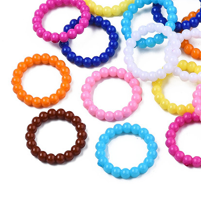 Opaque Acrylic Linking Rings, Bumpy Round Ring