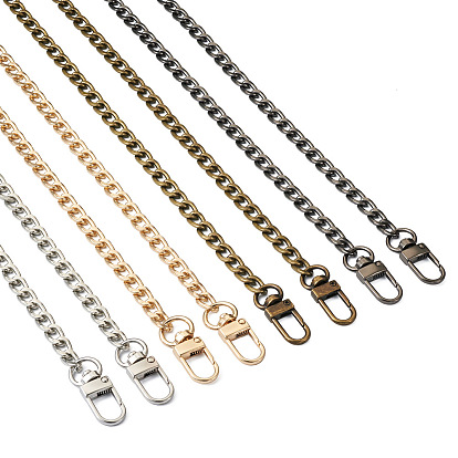 4шт 4 цвета железные ручки для сумок, бордюрные цепочки с винтовыми застежками, для создания кошельков