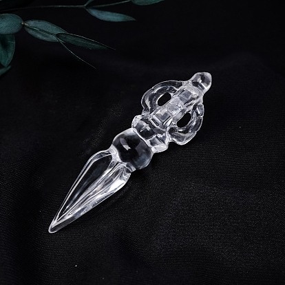 Резные фигурки ваджры из натурального кварцевого кристалла для украшения домашнего рабочего стола