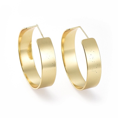 Латунь серьги, серьги-кольца, с ушными гайками и 925 булавкой из стерлингового серебра, кольцо