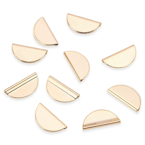 Brass Beads, Half Round