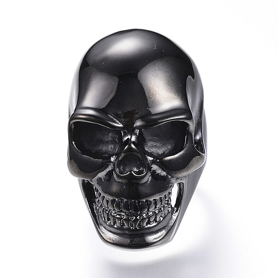 304 палец кольца из нержавеющей стали, череп кольца