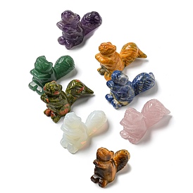 Резные фигурки белок из натуральных и синтетических драгоценных камней, для домашнего офиса настольный орнамент фэн-шуй