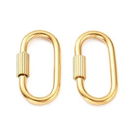 304 карабин с замком из нержавеющей стали, ионное покрытие (ip), овальные