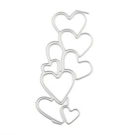 Heart Carbon Steel Cutting Dies Stencils, for DIY Scrapbooking/Photo Album, Decorative Embossing DIY Paper Card