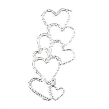 Heart Carbon Steel Cutting Dies Stencils, for DIY Scrapbooking/Photo Album, Decorative Embossing DIY Paper Card
