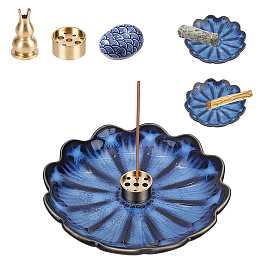 4шт. 4 стили латунных подставок для благовоний, переносная курильница для благовоний, печь для ароматерапии, домашний декор, разнообразные