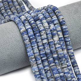 Природный содалит бисер нитей, матовые, дисковые бусы, Heishi бусы