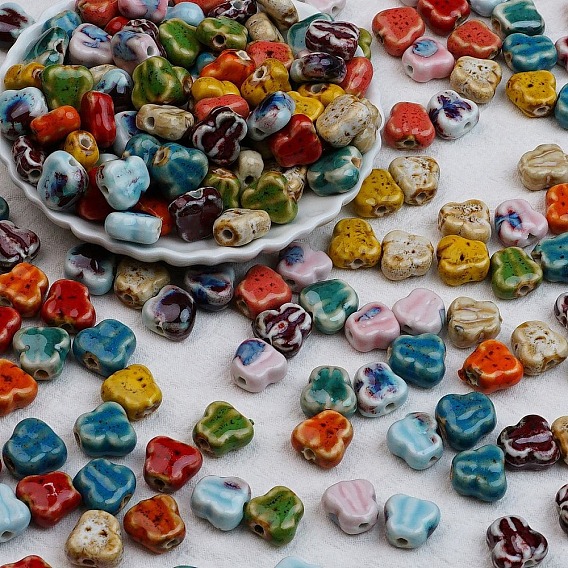 Ручной фарфоровые керамические шарики, бабочка, фантазии античного стекла фарфора