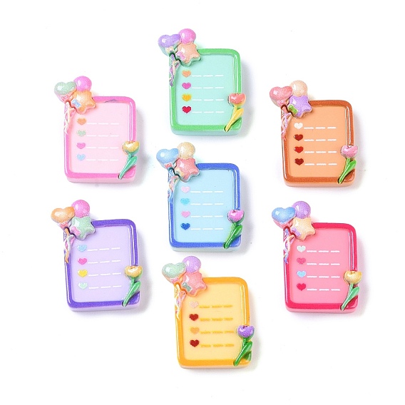 Непрозрачная смола декодирует кабошоны, блокнот