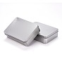 (Defective Closeout Sale), Rectangular Empty Tinplate Boxes, with Slip-on Lids, Mini Portable Box Containers