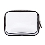 Portable PVC Transparent Waterpoof Makeup Storage Bag, with Pull Chain, for Bathroom Vacation and Organizations