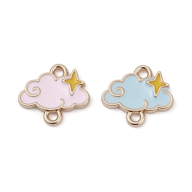 Сплав эмаль звездное облако соединительные подвески, золотой свет