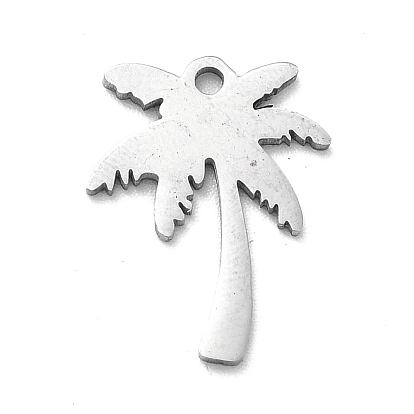201 подвески из нержавеющей стали, лазерная резка, очарование кокосовой пальмы