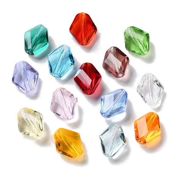 К 9 стекло, имитация Австрийские кристаллические шарики, граненые, ромб
