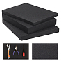 6Sheets 3 Styles Sponge Mat, Craft Sheets, for Protective Furniture Glass, Rectangle