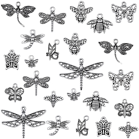 96 шт 12 стили подвески из сплава в тибетском стиле, насекомые