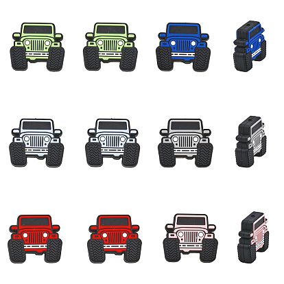 12 шт. 6 цветные экологически чистые силиконовые шарики пищевого качества, автомобиль