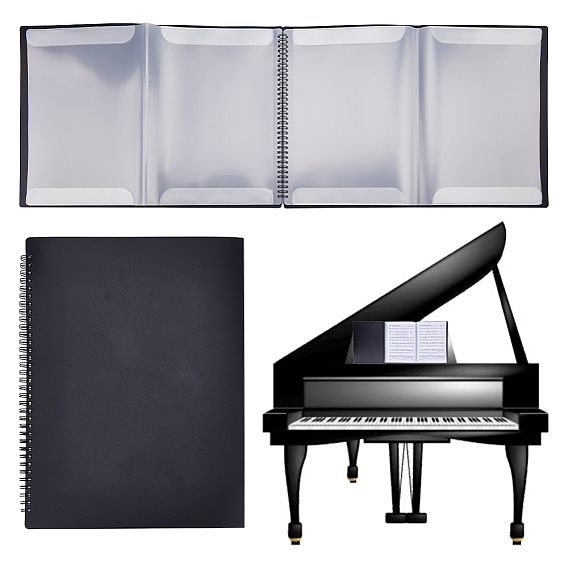 Dossiers de fichiers de partitions musicales pp, rectangle