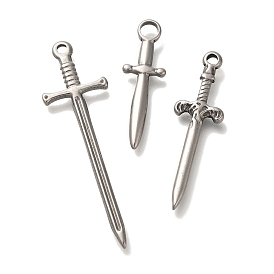 304 Stainless Steel Pendants, Sword Charm