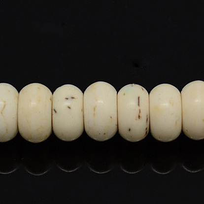 Synthetic Magnesite Beads Strands, Rondelle