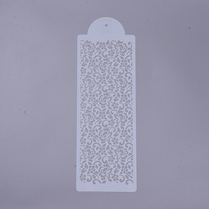 Eco-Friendly Food Grade Plastic Templates Spray Cake Molds, Surface Cake Decorating Stencil Molds, Flower