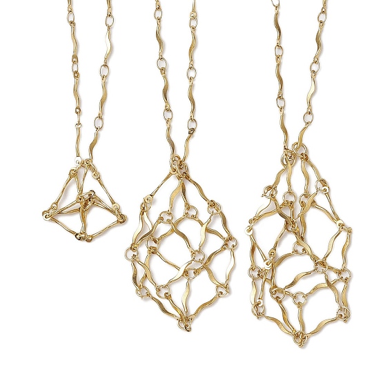 3 шт. 3 размеры 304 волнистая звеньевая цепь из нержавеющей стали для изготовления ожерелий в стиле макраме