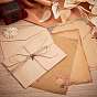 CRASPIRE Vintage Retro Writing Letter Stationery & Blank Mini Paper Envelopes Kits, with Alloy Pendants and Jute Twine, for Birthday Party Invitation Card Making