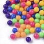 Opaque Acrylic Beads, No Hole/Undrilled, Round