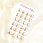 201 Stainless Steel Hoop Earrings, with 304 Stainless Steel Pin, PVD Vacuum Plating