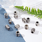 Unicraftale 304 Stainless Steel Beads, Large Hole Beads, Groove Column