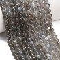 Chapelets de perles labradorite naturelle , lisse et rond