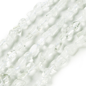 Естественный зеленый кварцевые нити бисера, самородки, упавший камень