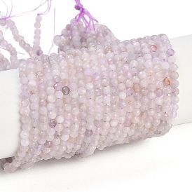 Природный аметист нитей бисера, граненые, круглые