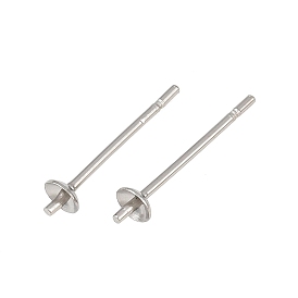 304 Выводы серьги из нержавеющей стали шпилька, за половину пробурено бисера