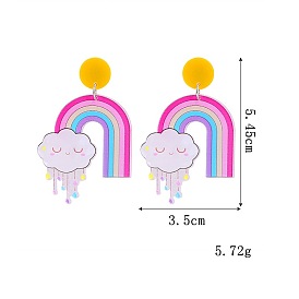Серьги серии Creative Rainbow Combats, серьги Rainbow Flag Love Biye, серьги ко Дню святого Валентина