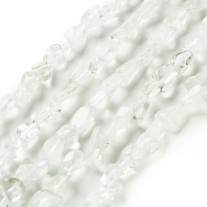 Естественный зеленый кварцевые нити бисера, самородки, упавший камень