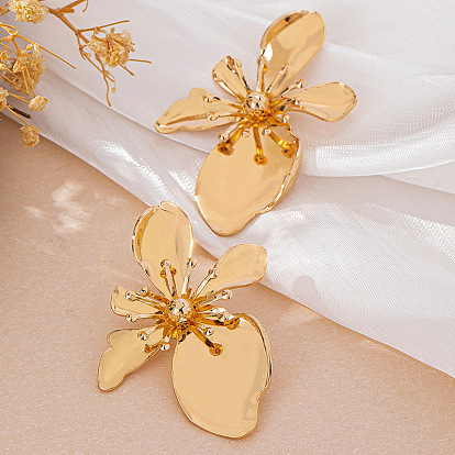 Цветочные сплава серьги