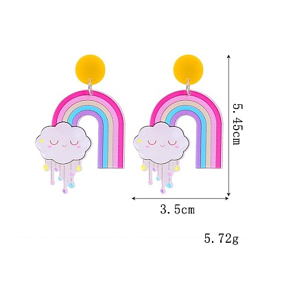 Серьги серии Creative Rainbow Combats, серьги Rainbow Flag Love Biye, серьги ко Дню святого Валентина