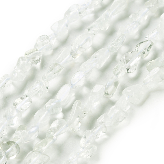 Естественный зеленый кварцевые нити бисера, самородки, упавший камень