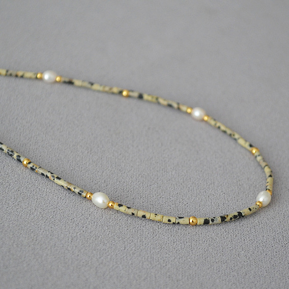 Винтажное ожерелье с жемчугом и камнем с рисунком коровы - уникальное, ретро, заявление, ключичная цепь.