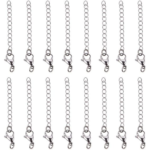 304 удлинитель цепи из нержавеющей стали, с карабин-лобстерами 