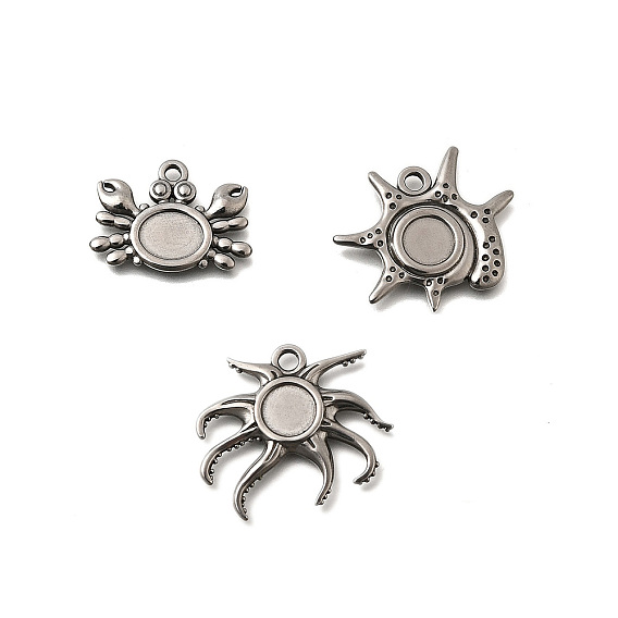 304 Настройки кабошон из нержавеющей стали кулон