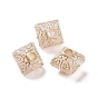 Plating Transparent Acrylic Beads, Golden Metal Enlaced, Lantern