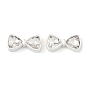 Alloy Beads, with Rhinestone, Bowknot