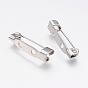 304 Stainless Steel Brooch Findings, 2-Hole