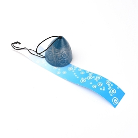 Iron Wind Chime, with Polyester Cord & Paper