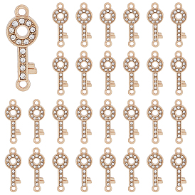 80шт подвески из сплава с кристаллами и стразами, ключевые ссылки