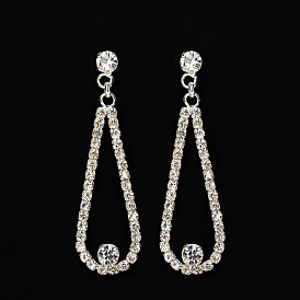 Sparkling Bridal Earrings with Rhinestones - Fashionable and Elegant Wedding Accessories